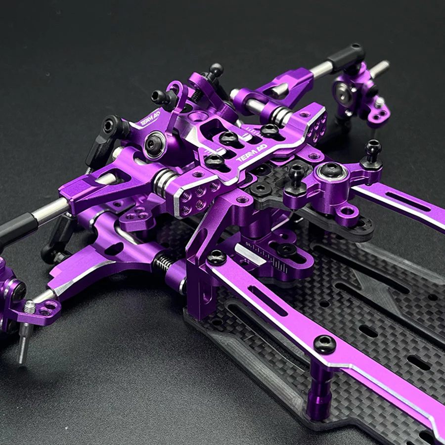 Team AD AD-XF IFS Horizontal Shock Conversion Kit - Purple - Image 7