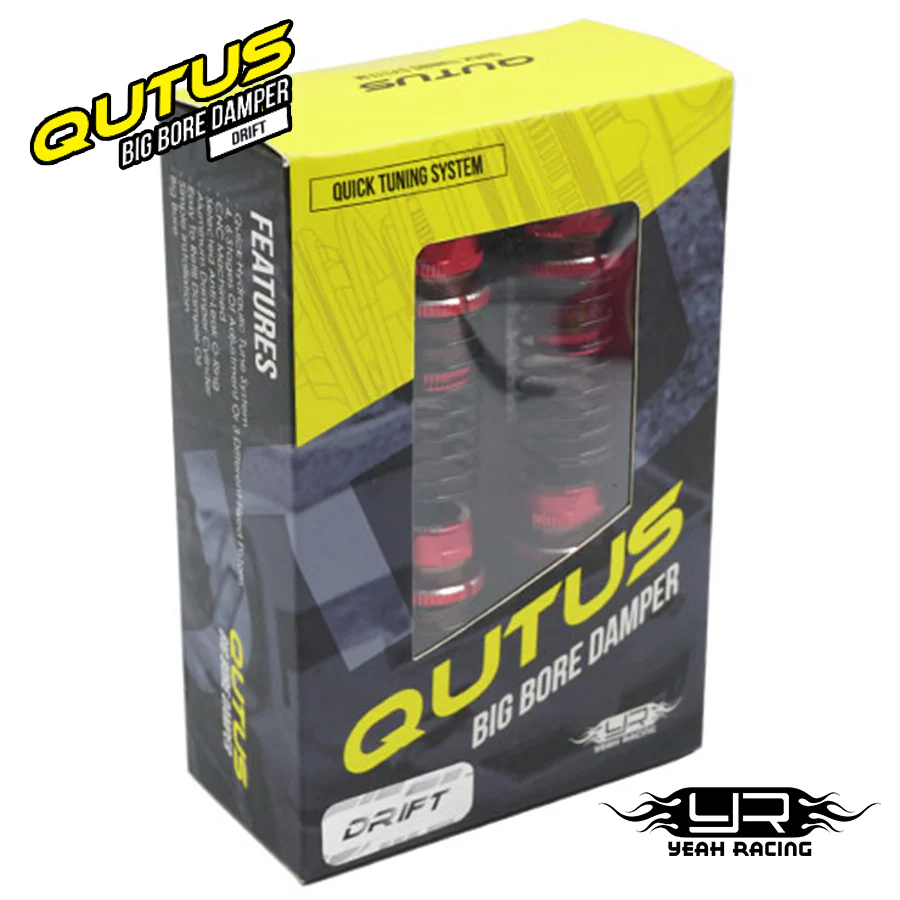 Yeah Racing QUTUS Slider Damper Set - Red - Image 3